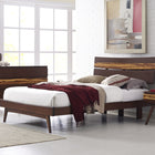 Greenington AZARA Bamboo California King Platform Bed - Sable with Exotic Tiger