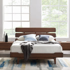 Greenington CURRANT Queen Platform Bed, Oiled Walnut