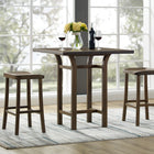 Greenington TULIP Bar Height Stool, Black Walnut (Set of 2)