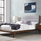 Greenington MERCURY Upholstered Eastern King Platform Bed, Exotic