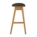 Greenington SKOL Counter Height Stool With Leather Seat, Caramelized (Set of 2)