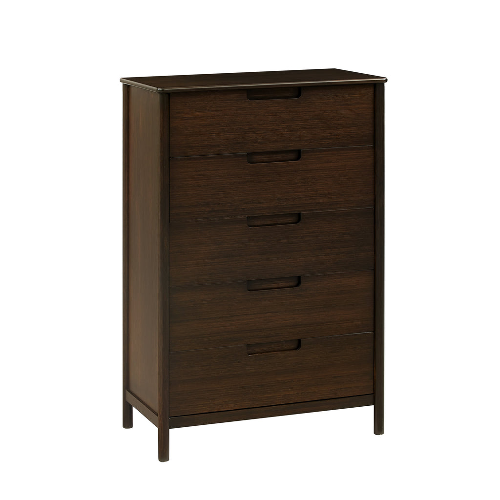 Greenington WESTON Five Drawer Chest, Black Walnut