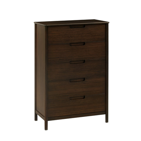 Greenington WESTON Five Drawer Chest, Black Walnut