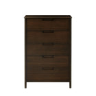 Greenington WESTON Five Drawer Chest, Black Walnut