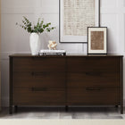 Greenington WESTON Six Drawer Dresser, Black Walnut