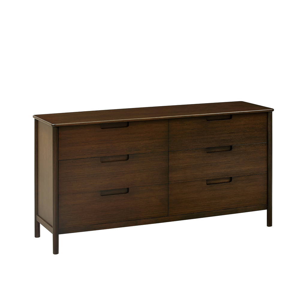 Greenington WESTON Six Drawer Dresser, Black Walnut