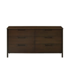 Greenington WESTON Six Drawer Dresser, Black Walnut