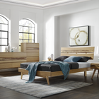 Greenington AZARA Bamboo California King Platform Bed - Caramelized with Exotic Tiger