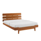 Greenington Currant Queen Platform Bed, Amber-Bamboo Deco