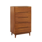 Greenington Currant Five Drawer High Chest, Amber-Bamboo Deco