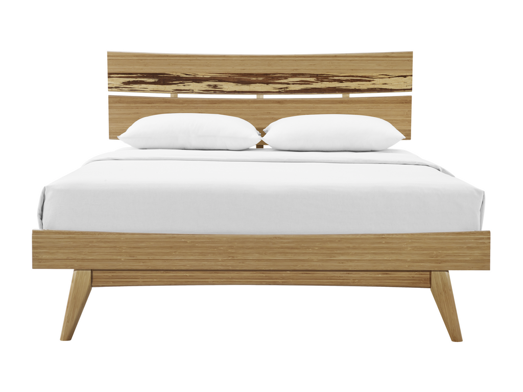 Greenington AZARA Bamboo California King Platform Bed - Caramelized with Exotic Tiger