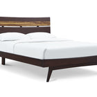 Greenington AZARA Bamboo Queen Platform Bed - Sable with Exotic Tiger
