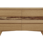 Greenington AZARA Bamboo Six Drawer Dresser - Caramelized with Exotic Tiger