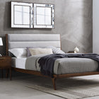 Greenington MERCURY Bamboo Upholstered Queen Platform Bed - Exotic